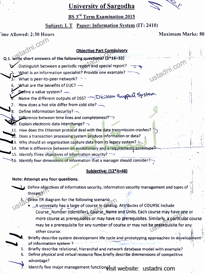 Information System BS IT 2015 UOS