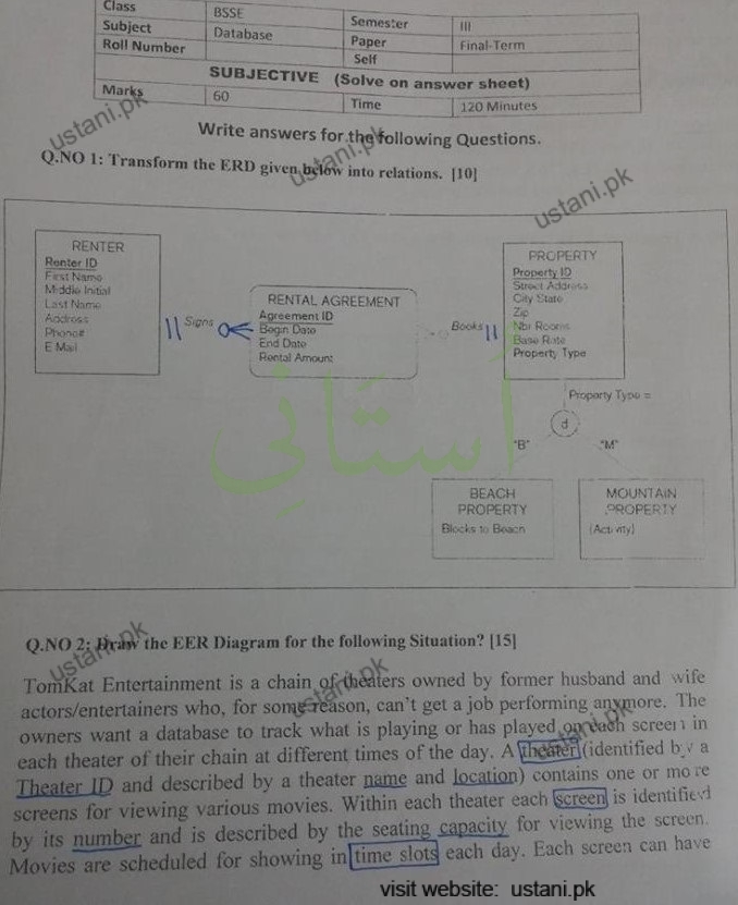 Database System BSSE 2022 Part#1 UOS