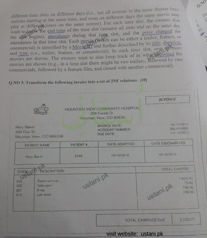 Database System BSCS/SE/IT 2015 Part#2 UOS
