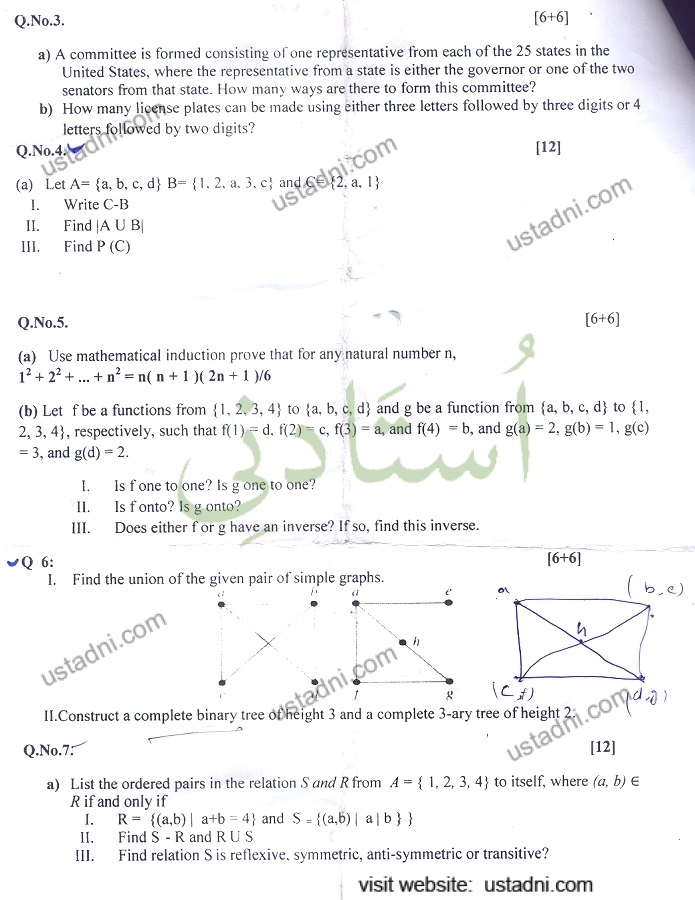 Discrete Structures BSCS 2015 Part#2 UOS — page 1