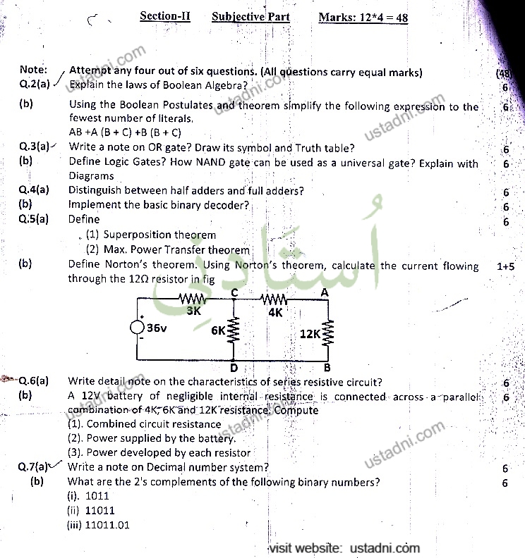 Note: Q.2(a) (b) 0.3 (a)-