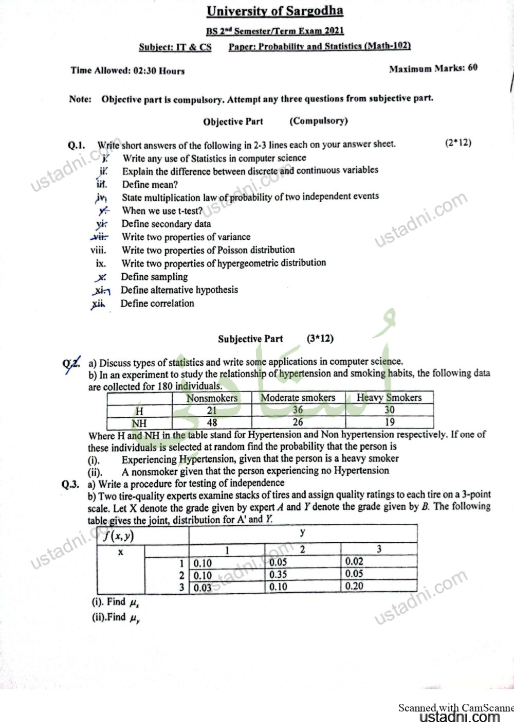 BSIT-Probability and Statistics (page 1)-2021