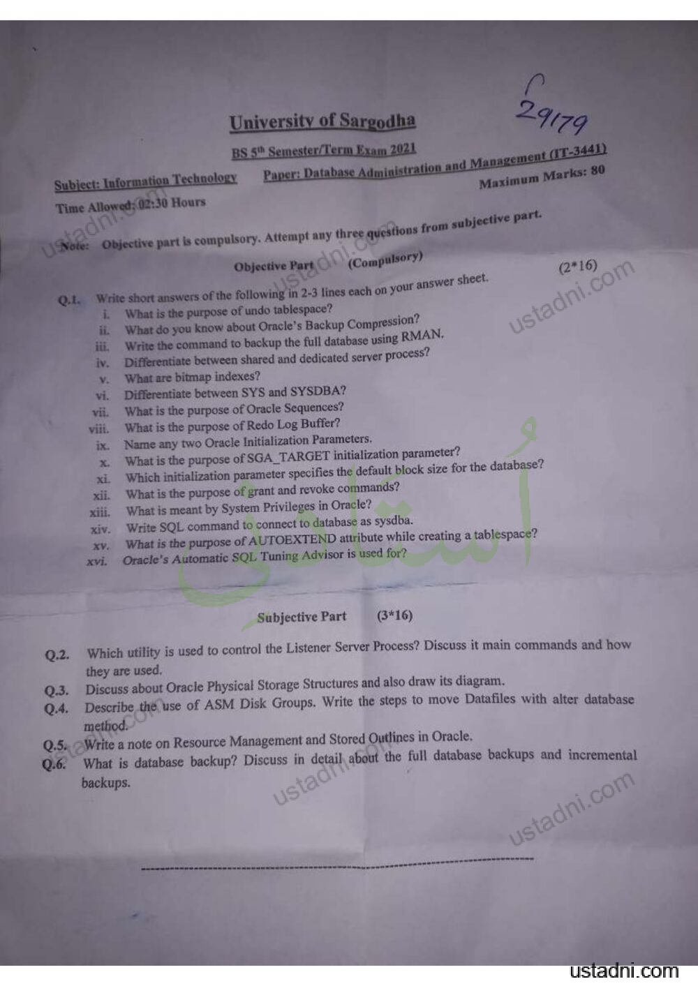 Database-Administration-and-Management-5th-term-BS-IT-2021-ii.