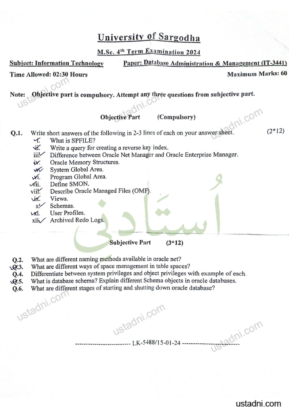 Database-Administration-and-Management-M.sc-IT-4th-term-2024.