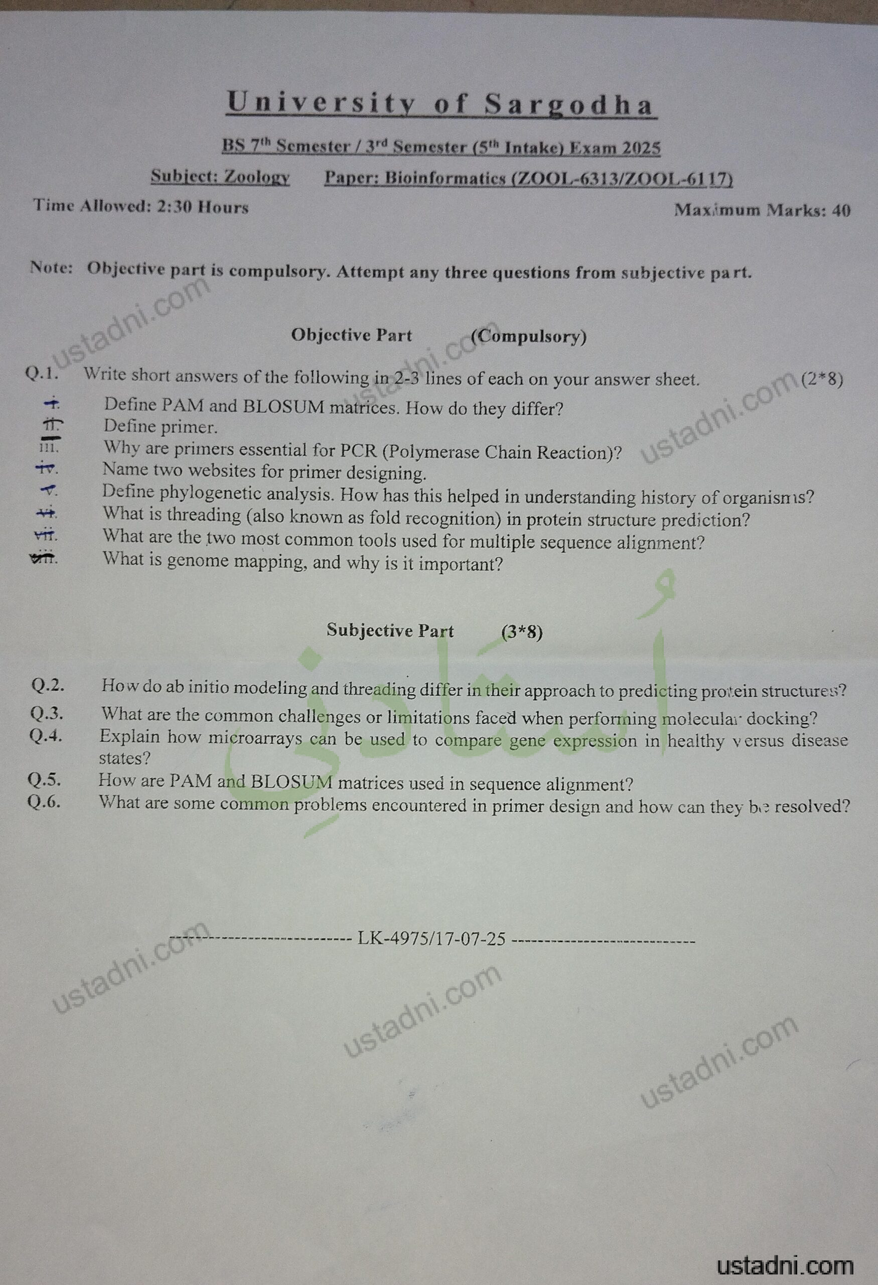 past paper