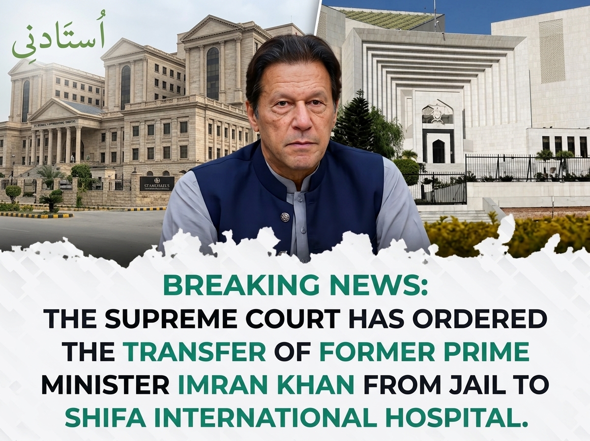 Supreme Court Orders Imran Khan’s Transfer from Prison to Shifa International Hospital
