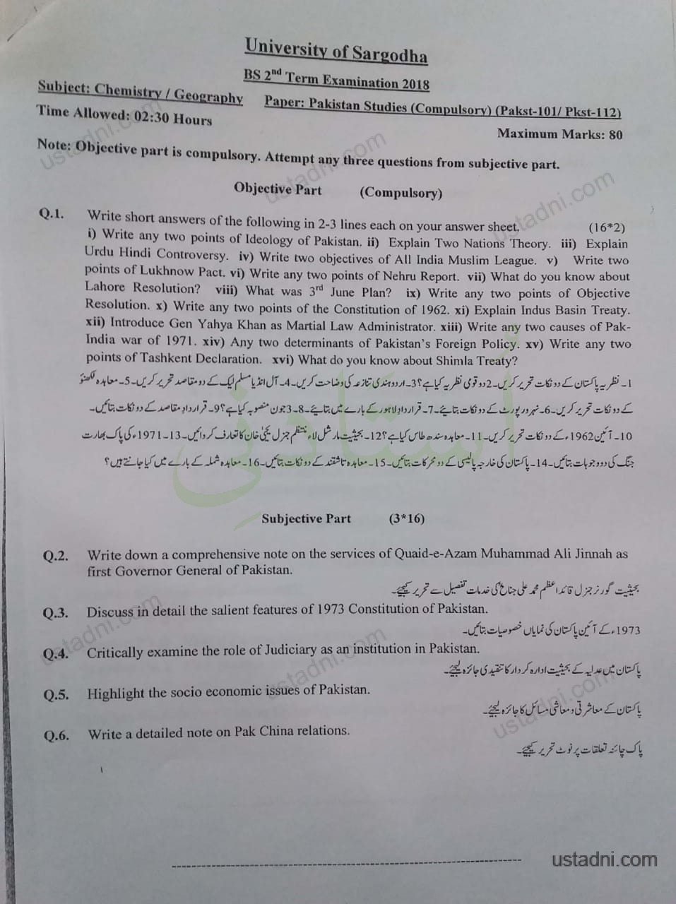 University Of Sargodha (UOS)